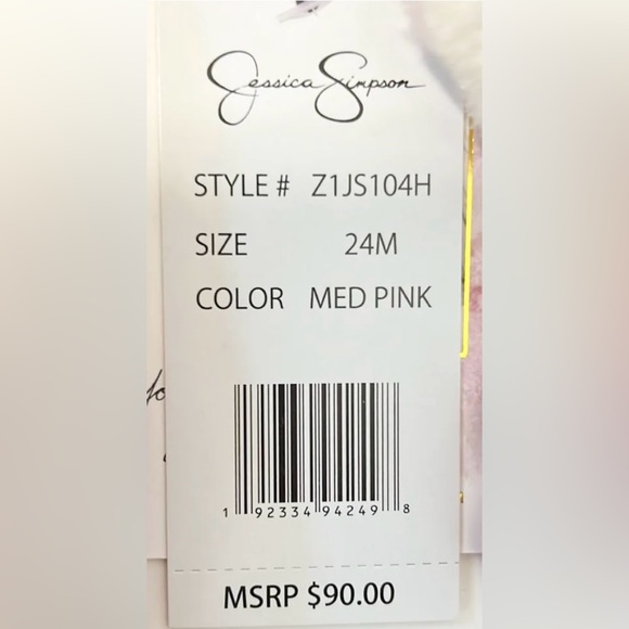 Jessica Simpson Girls Pink 2 Piece Snowsuit SET Puffer Jacket & Bib, Toddler 2T - Picture 16 of 16